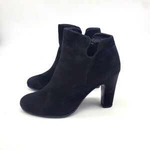 Sam Edelman Shoes Women 8M Shelby Suede Heeled Ankle Boots Black